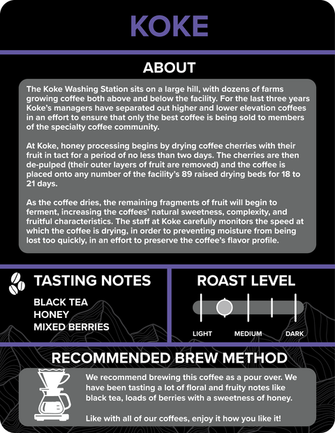 Ethiopia - Koke Honey - Rothrock Coffee