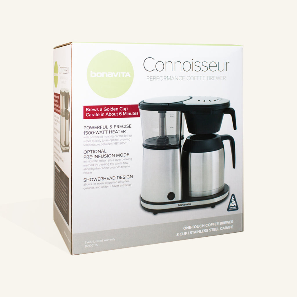 Bonavita BV1901TS Connoisseur 8-Cup One Touch Coffee Brewer