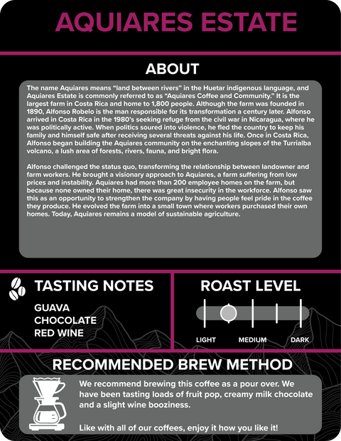 COSTA RICA: Aquiares Estate - Rothrock Coffee 