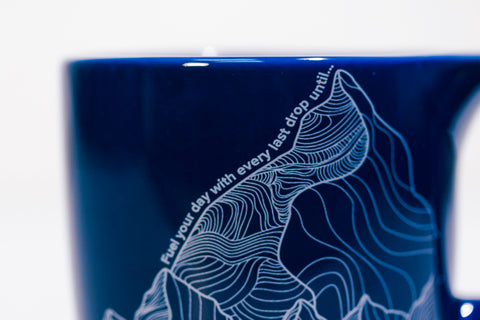 Taza azul "El fin"